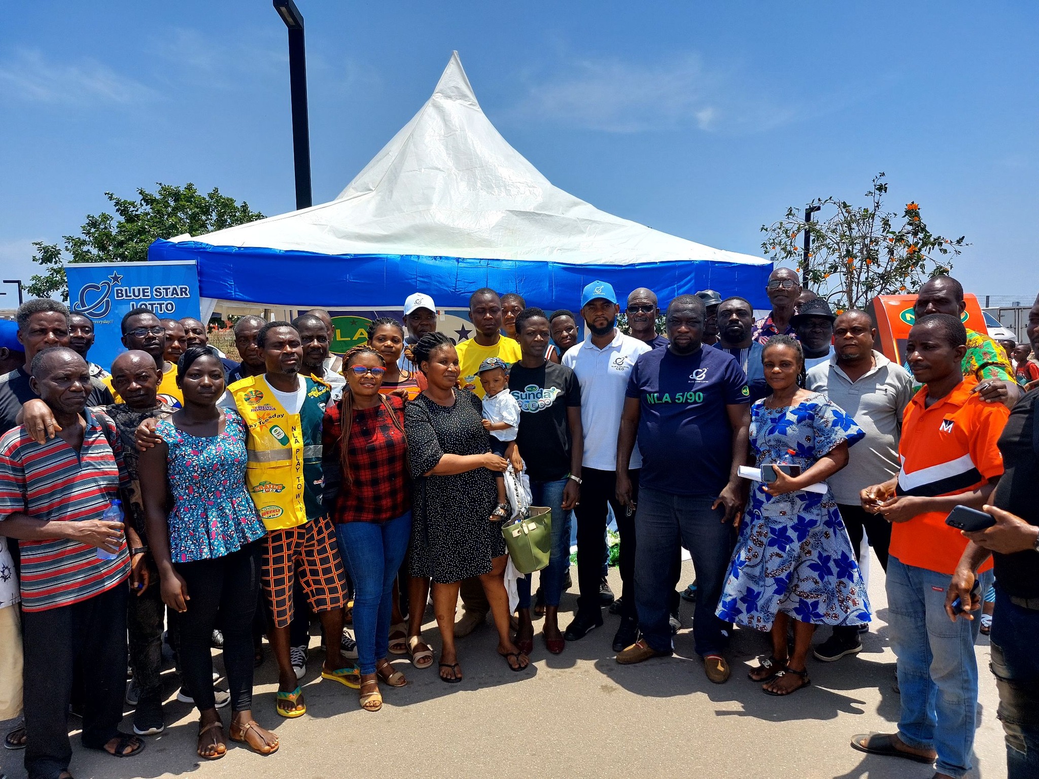 Blue Star Lotto App Launch – Stage presentation